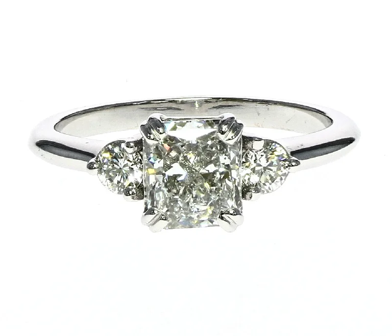 Three Diamond Engagement Ring