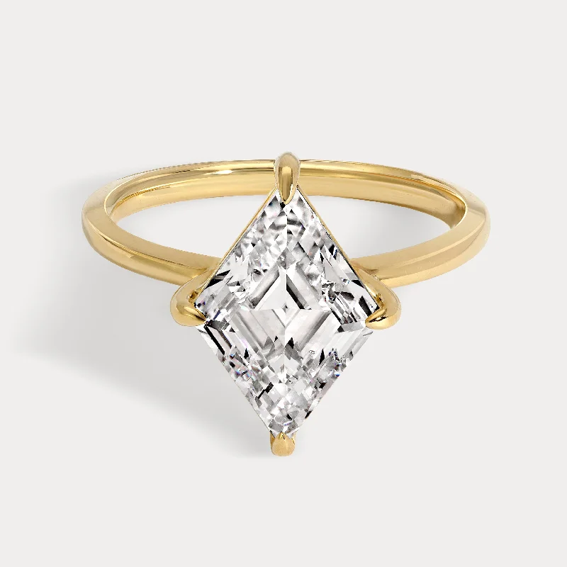 Brenda - 3.11ct Lozenge Cut Lab Grown Diamond Ring