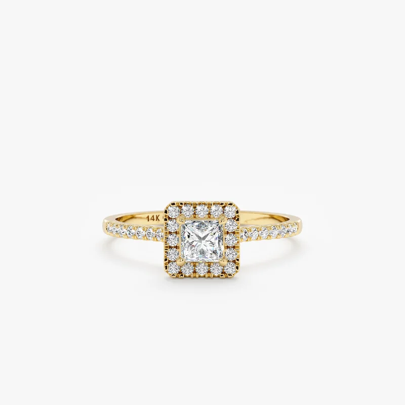 Princess-Cut Diamond Proposal Ring, Deliz