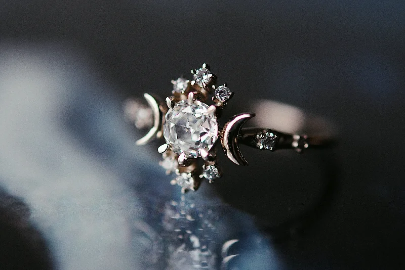 Rosecut Diamond Wandering Star Ring