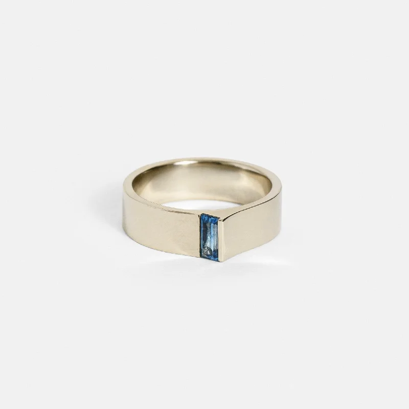 5.5mm Braga Ring with Sapphire