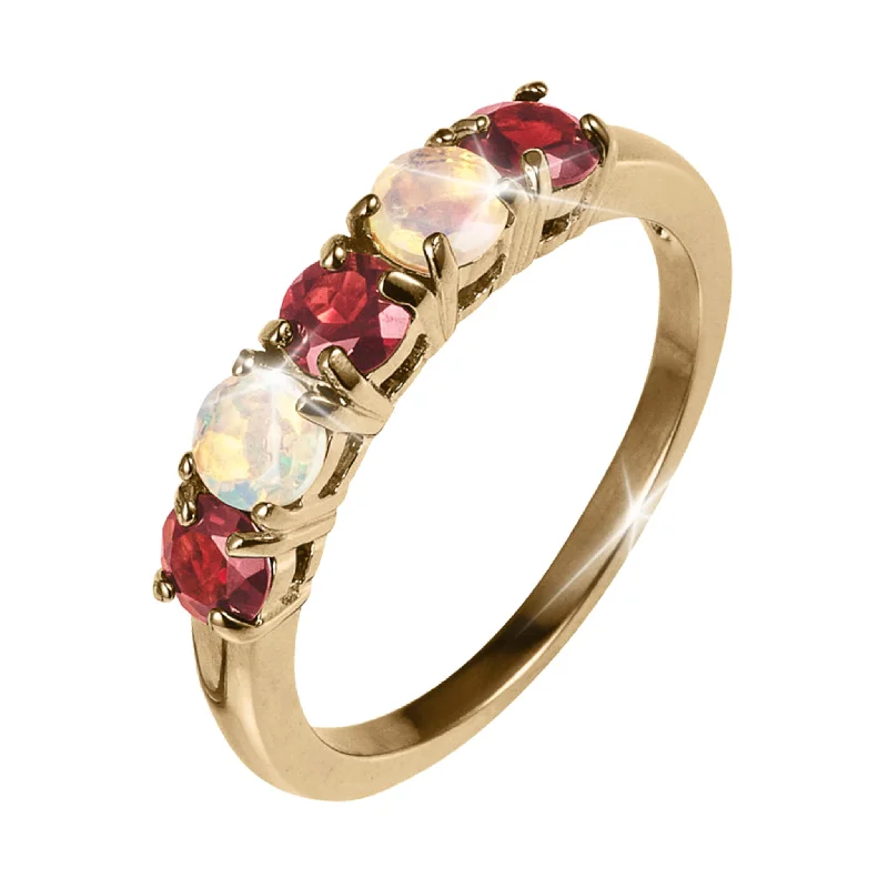 Timeless Treasures Garnet Eternity Ring