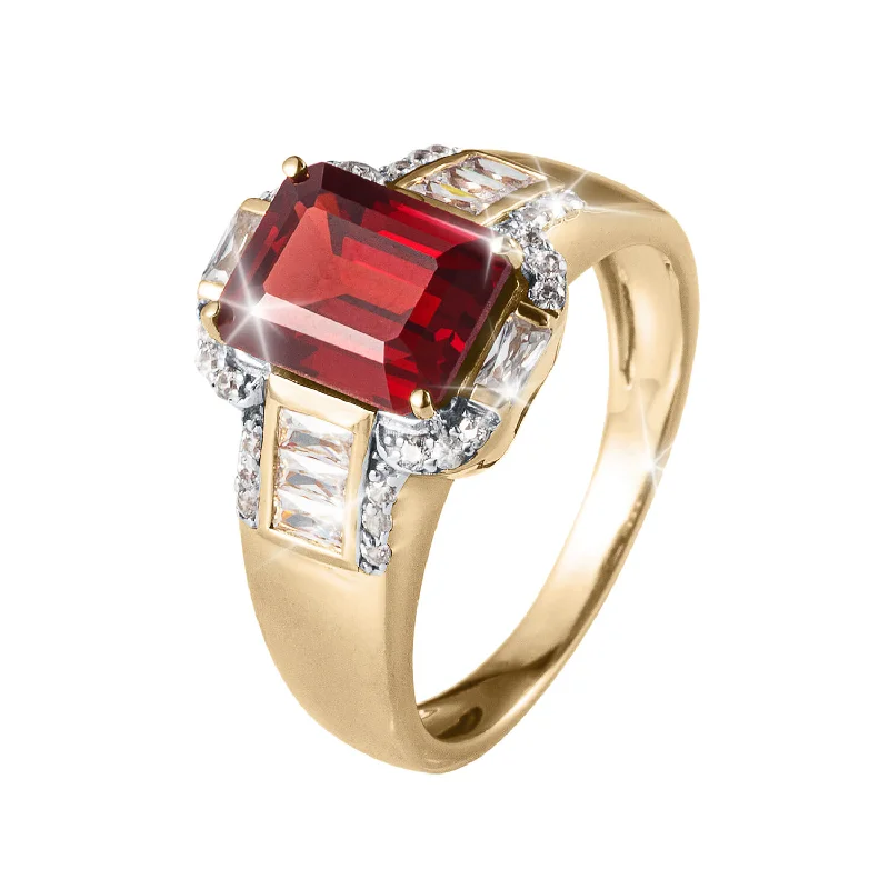 Crimson Paradise Garnet Ring