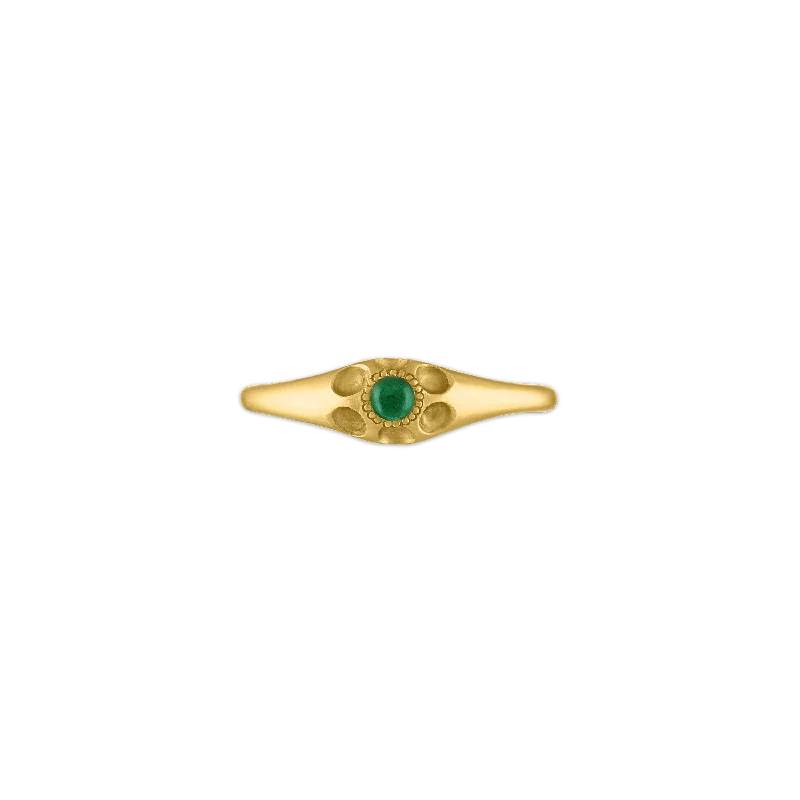 Emerald Rosette Souvenir Ring