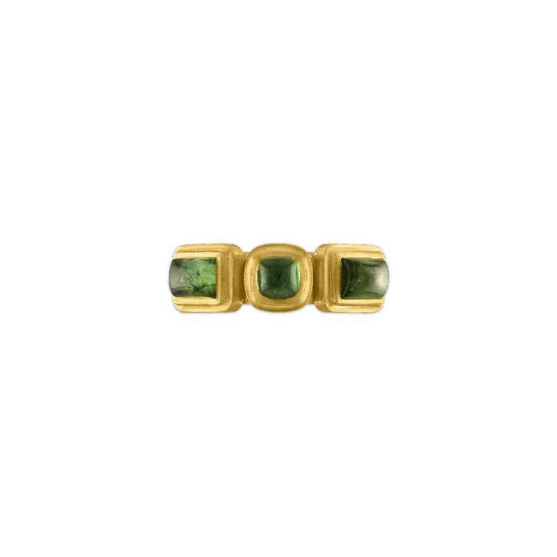 Green Tourmaline Moirai Ring