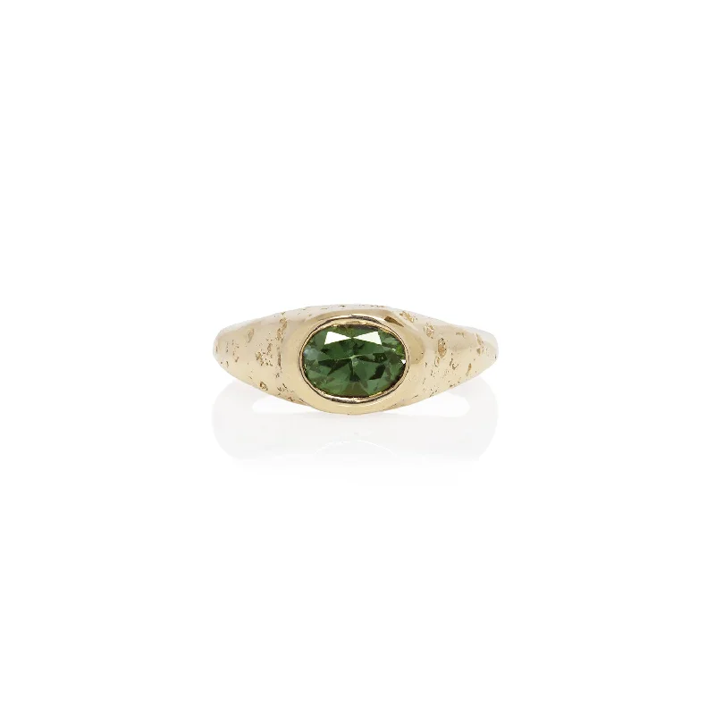 Green Tourmaline Signet IV