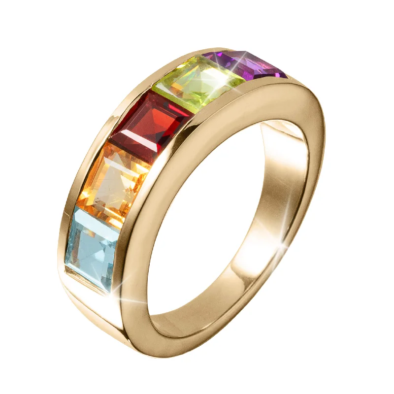 Radiant Rainbow Ladies Ring