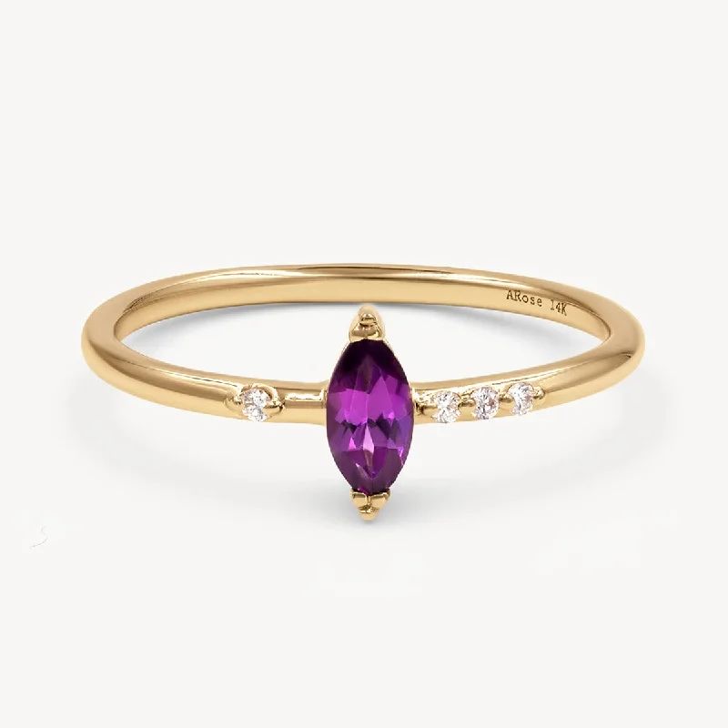 Sugarplum Marquise Ring