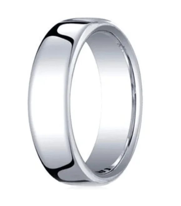 Men's 950 Platinum Wedding Ring with Euro Heavy Fit -7.5mm