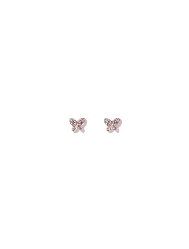 Christa Stone Butterfly Stud Earrings