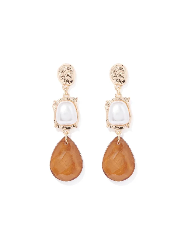 Delfina Stone Drop Earrings