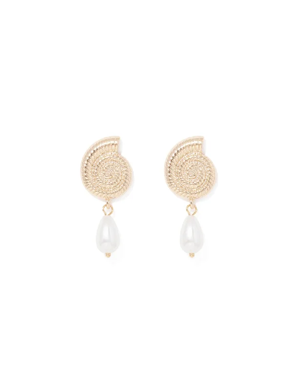 Felicia Shell Swirl Earrings