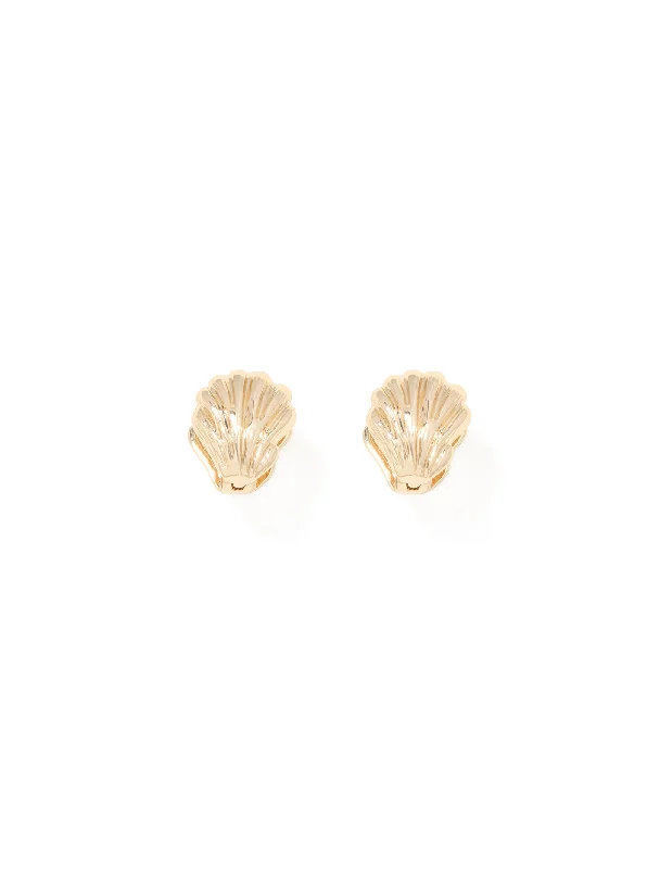 Sabrina Shell Clasp Earrings