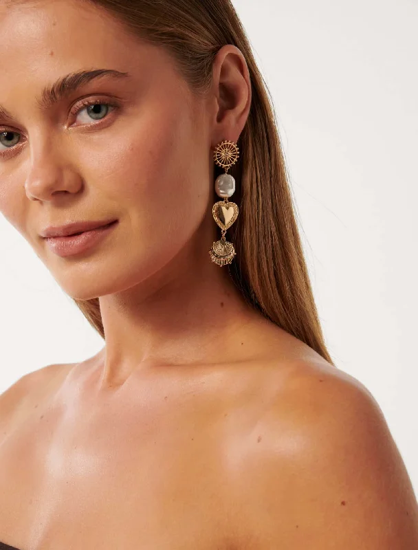 Signature Claudette Drop Earrings