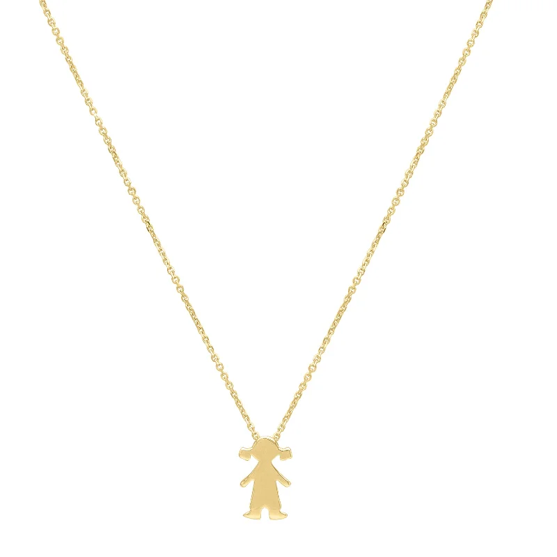 14K Girl Necklace