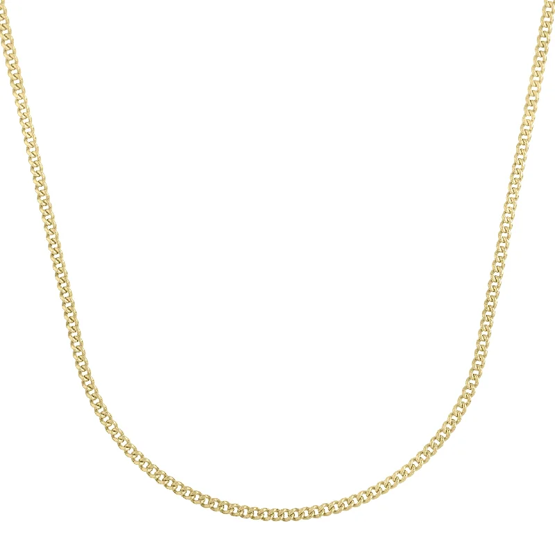 14K Gold 2.8mm Light Gourmette Chain