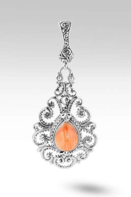 Bring About Peace Pendant™ in Orange Spiny Oyster