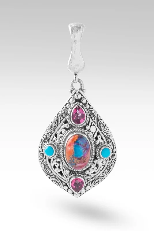 Bring About Peace Pendant™ in Sweetart Kingman Turquoise