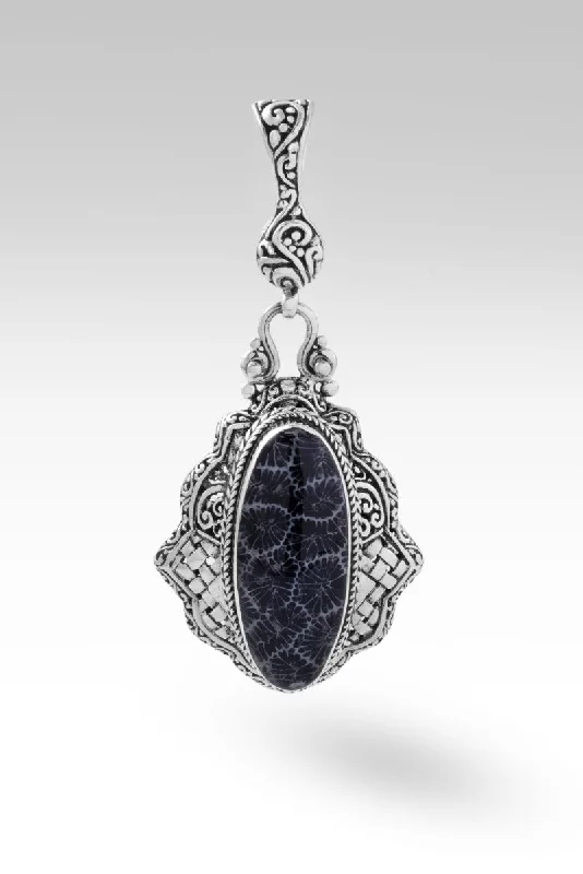 Delight in Him Pendant™ in Black Indonesian Coral