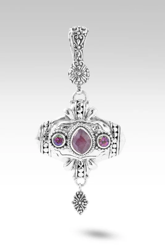 Delightful Days Pendant™ in Ruby Mother of Pearl Quartz Triplet