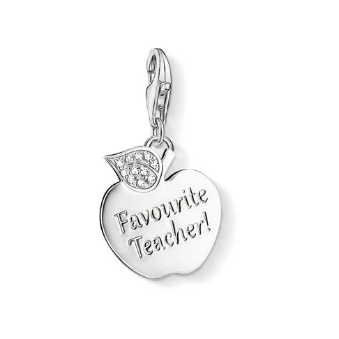 Favourite Teacher Apple Charm