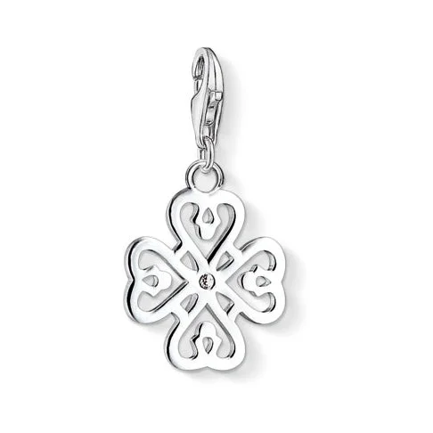 Filigree Four-Leaf Clover Charm