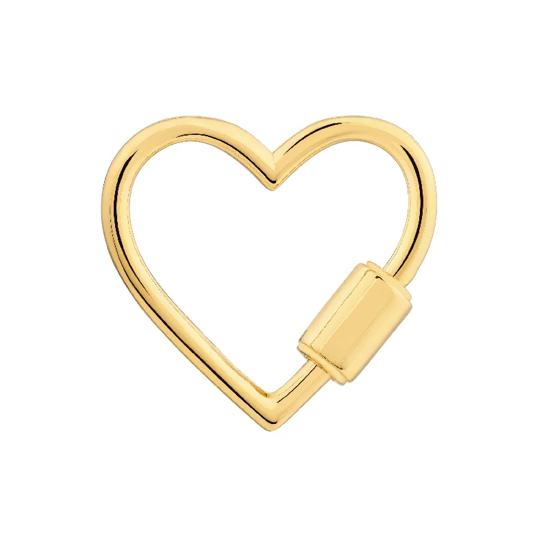 Heart Shaped Twist Barrel Lock Clasp