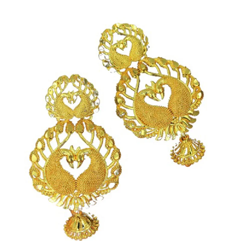 Mahavir Gold Plated Dangler Earrings