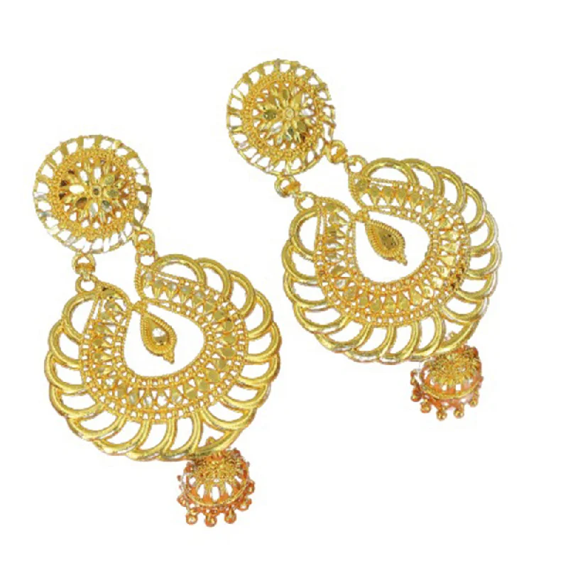 Mahavir Gold Plated Dangler Earrings