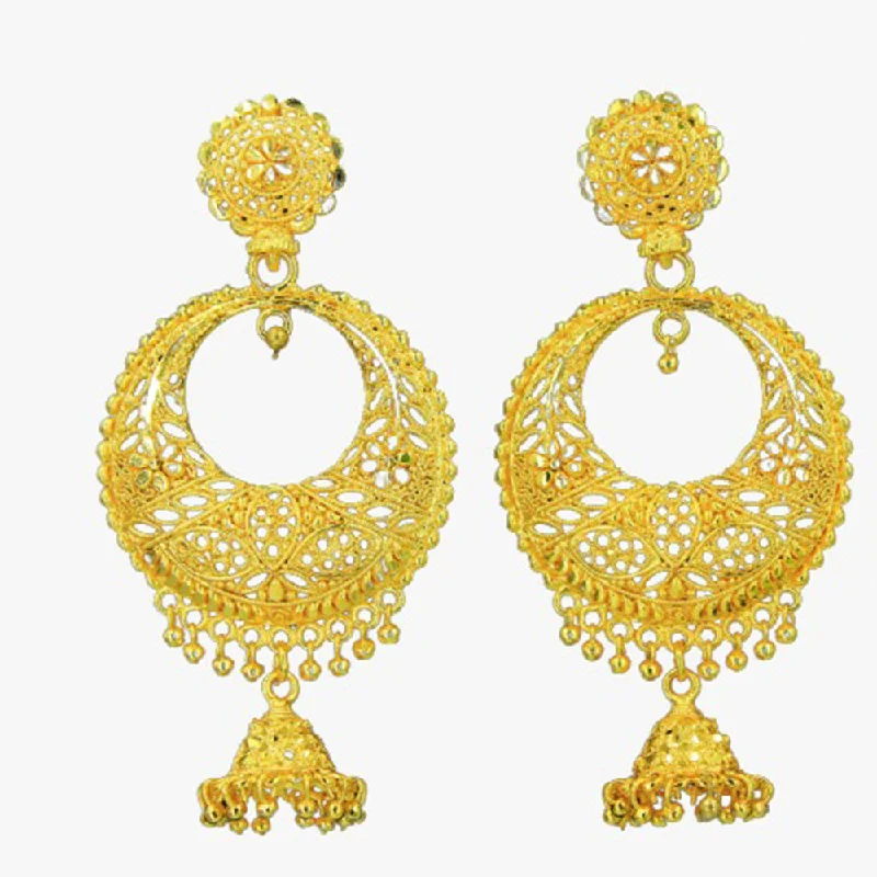 Mahavir Gold Plated Dangler Earrings