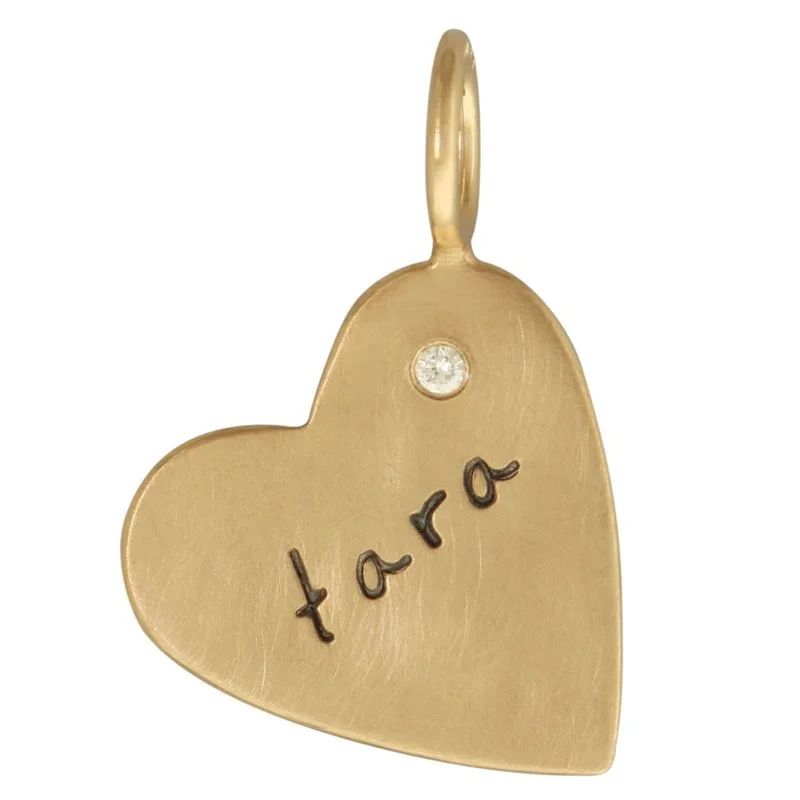 Name Heart Charm