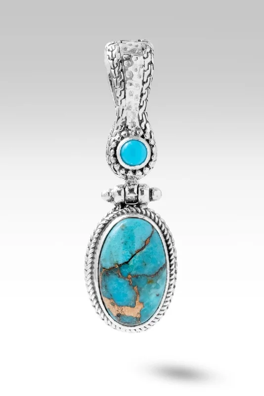 Bring About Peace Pendant™ in Blue Mohave Sweetart Kingman Turquoise