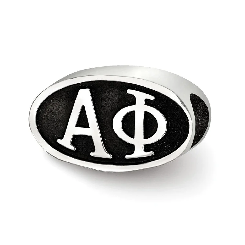 Sterling Silver Alpha Phi Letters Bead Charm