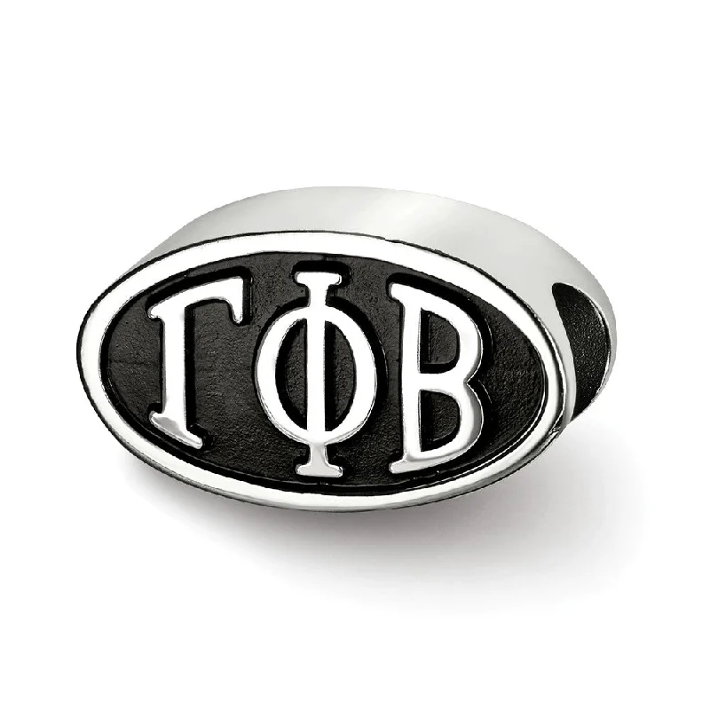 Sterling Silver Gamma Phi Beta Letters Bead Charm