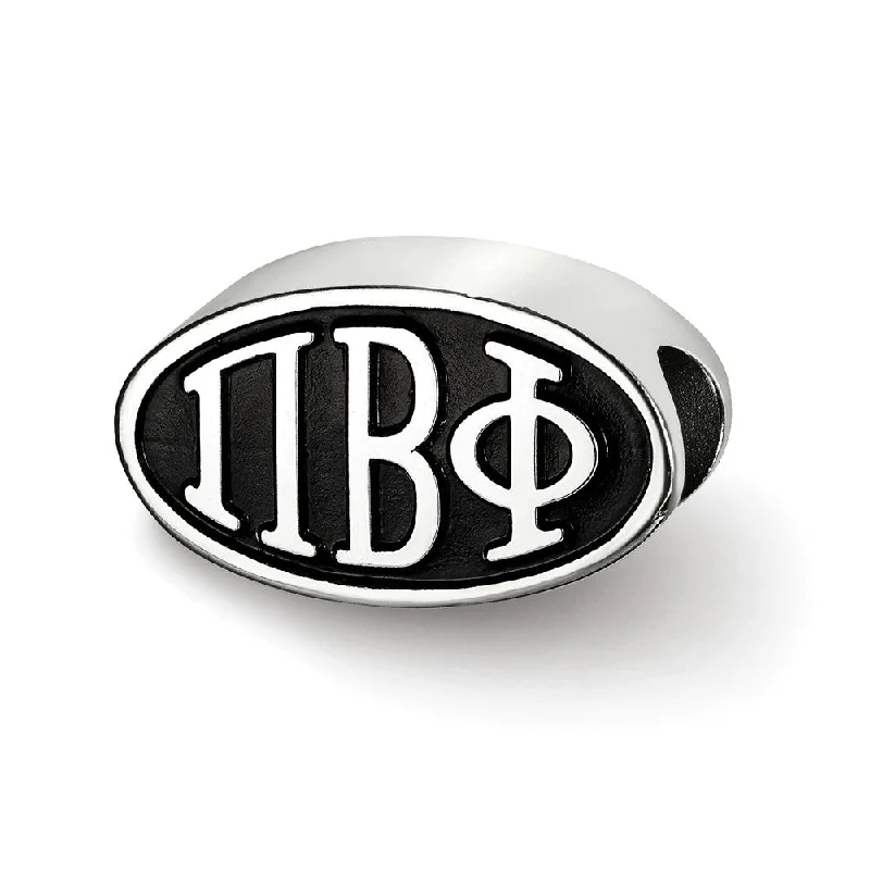 Sterling Silver Pi Beta Phi Letters Bead Charm