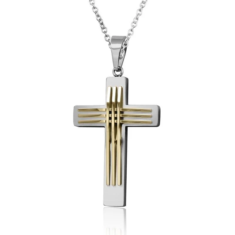 Two Tone Linear Cross