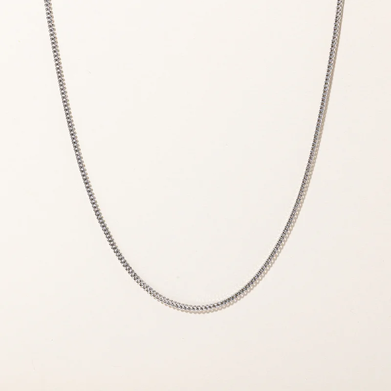 10k White Gold Wheat Chain | 24" |