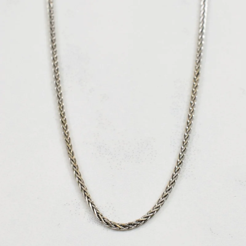 10k White Gold Snake Chain | 19.75" |