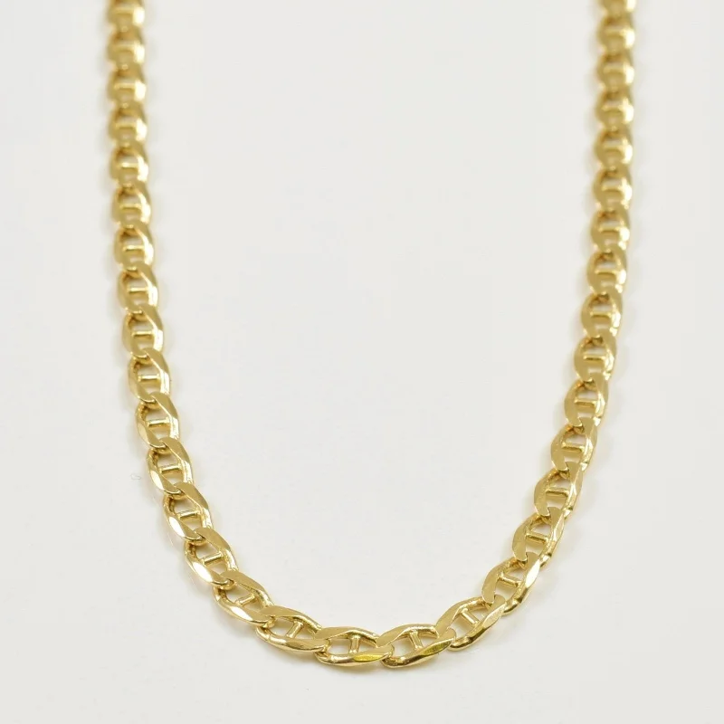 10k Yellow Gold Anchor Chain | 22" |