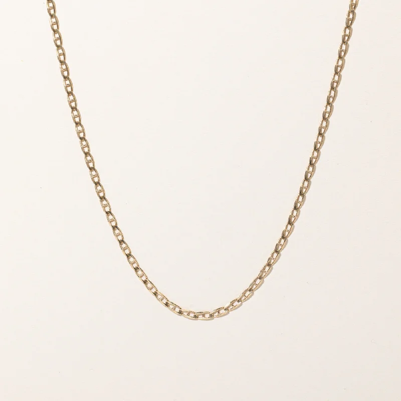 10k Yellow Gold Anchor Link Chain | 18" |