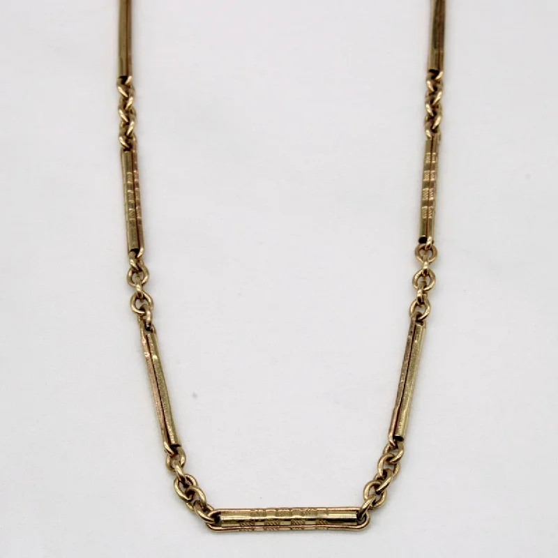 10k Yellow Gold Chain | 14" |