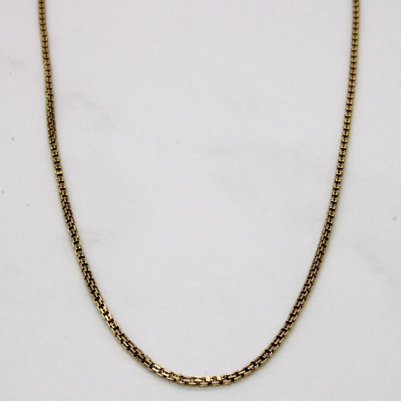 10k Yellow Gold Modified Box Chain | 22" |