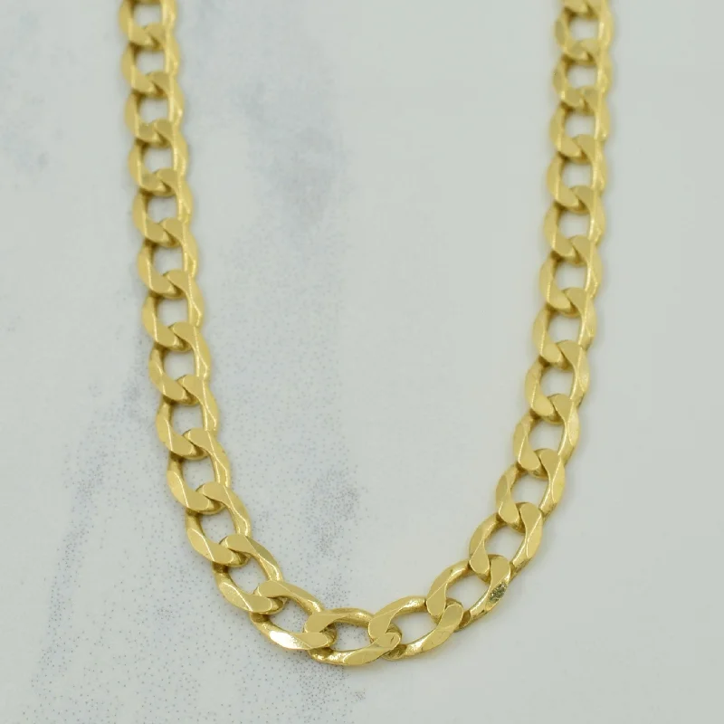 10k Yellow Gold Cuban Link Chain | 24.5" |