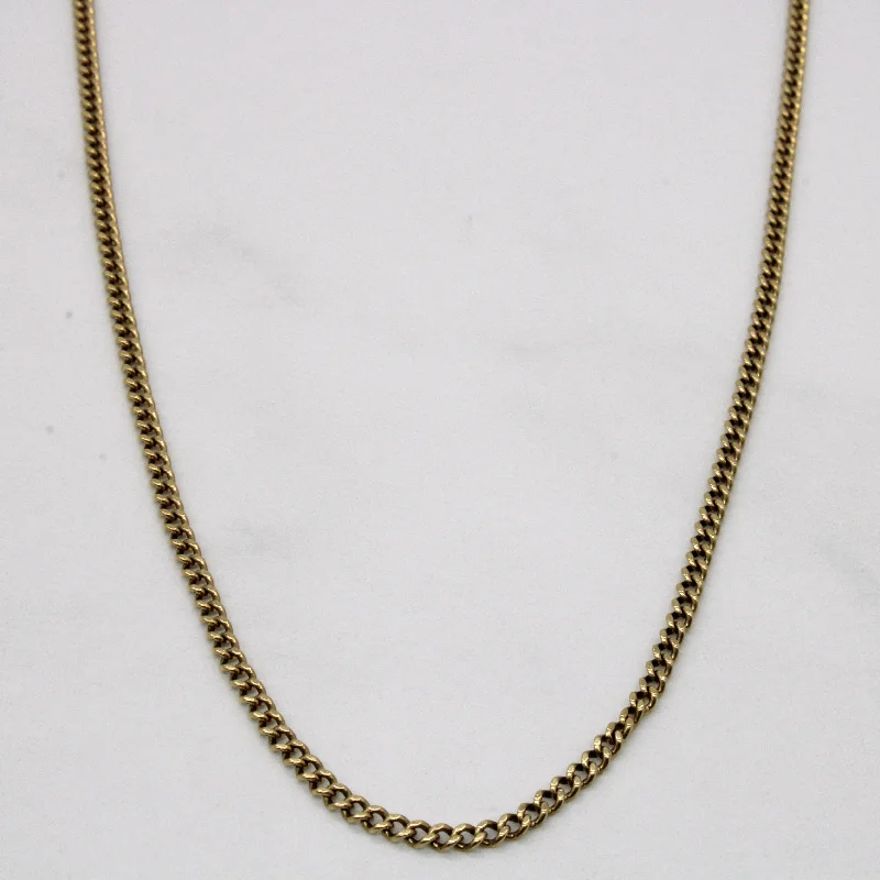 10k Yellow Gold Cuban Link Chain | 24" |