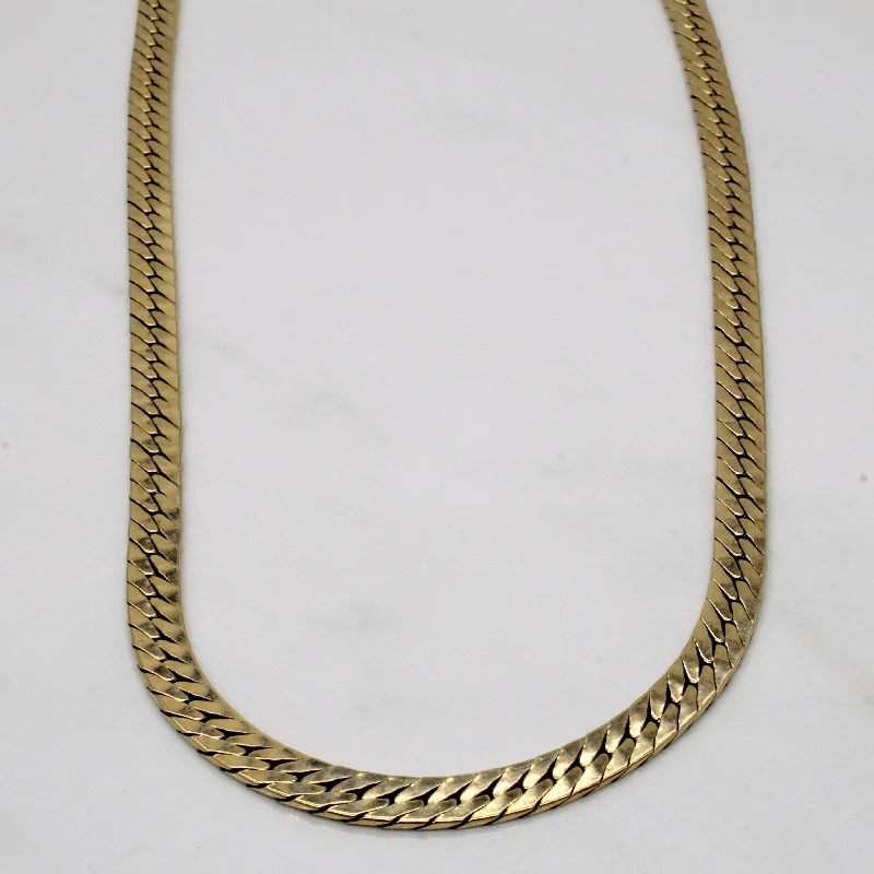 10k Yellow Gold Cuban Link Chain | 19" |