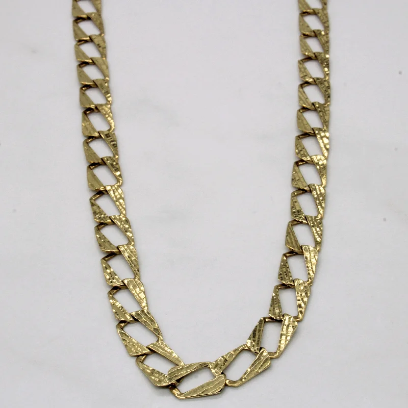 10k Yellow Gold Cuban Link Chain | 20" |