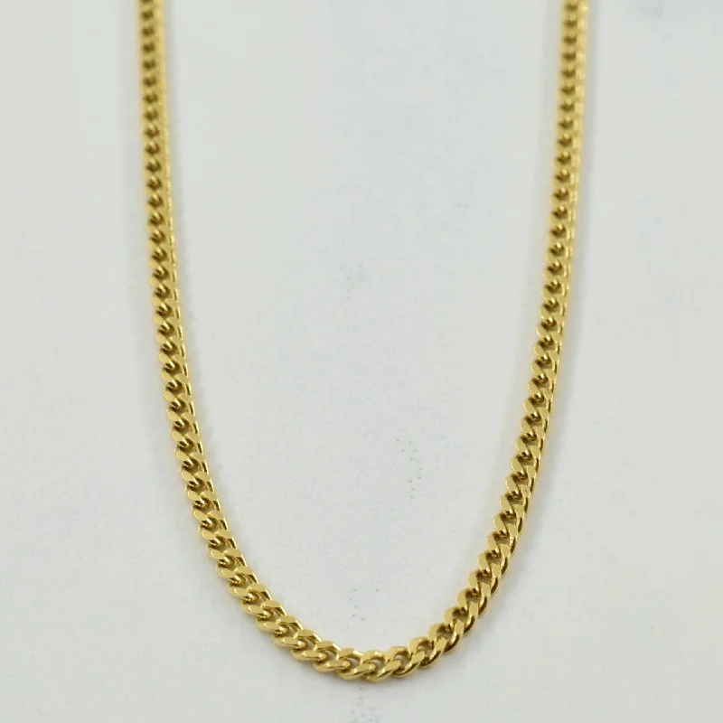 10k Yellow Gold Cuban Link Chain | 20" |