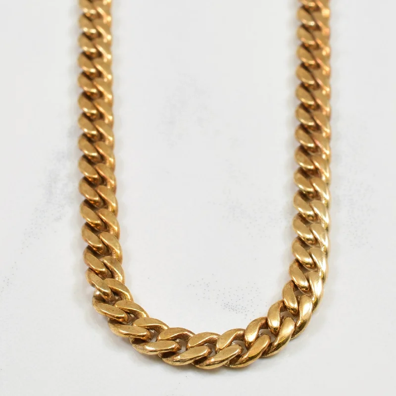 10k Yellow Gold Curb Chain | 17.25" |