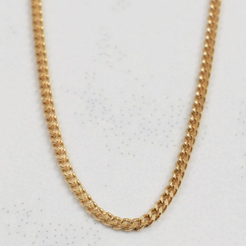 10k Yellow Gold Curb Chain | 17.50" |