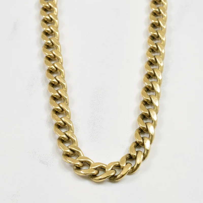 10k Yellow Gold Curb Chain | 22.50" |